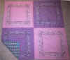 lavender and pink bandanas with pastel plaid back ** currently available