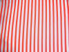 Red and white striped flannel